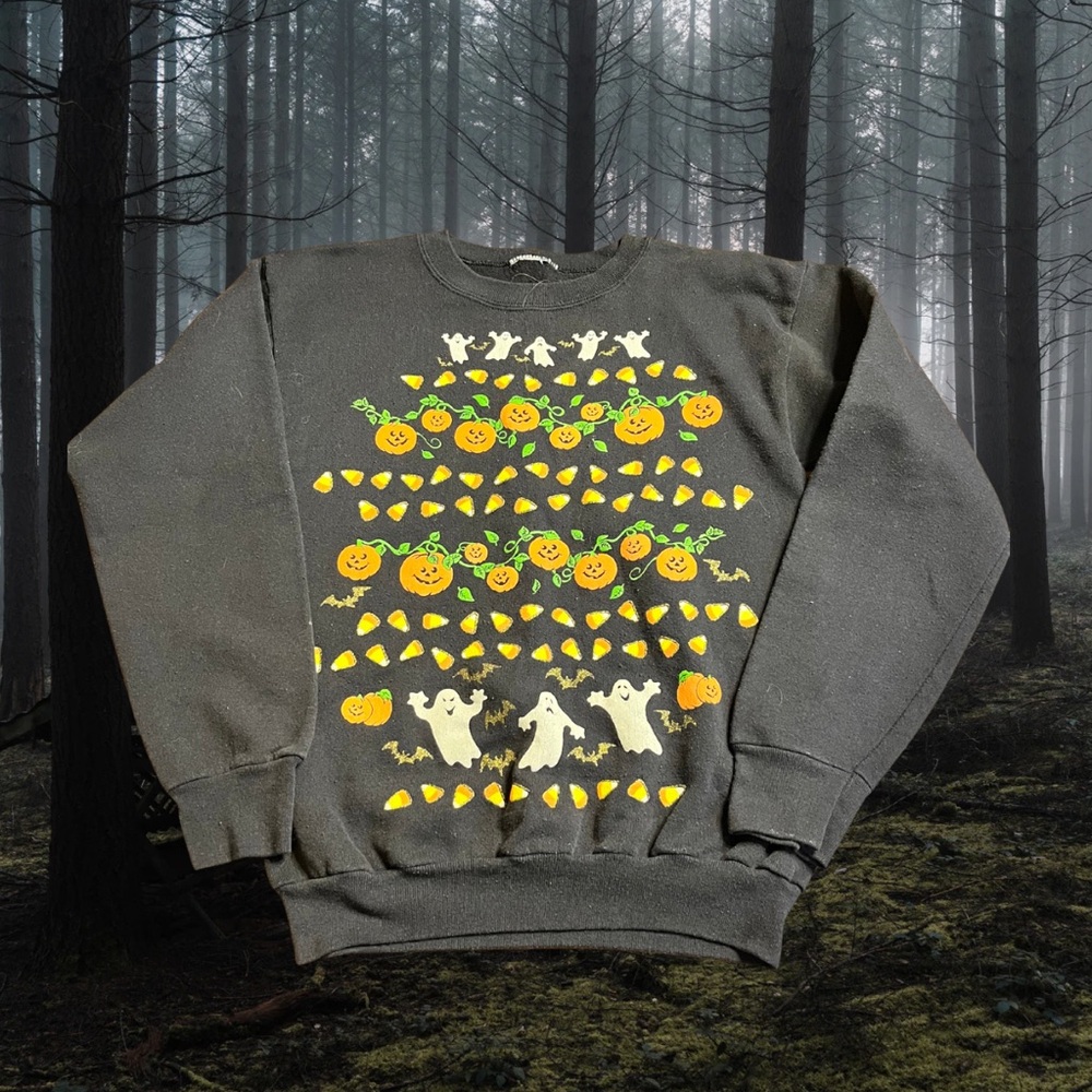 Halloween Themed Black Sweater